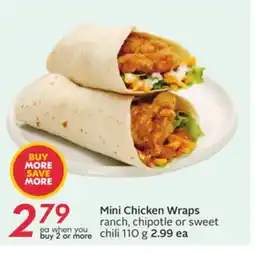 Sobeys Mini Chicken Wraps offer