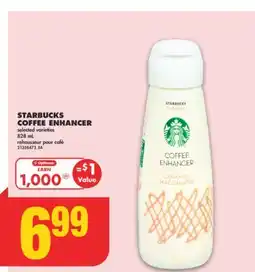 No Frills STARBUCKS COFFEE ENHANCER, 828 mL offer