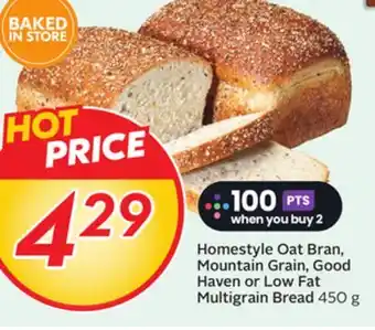 Sobeys Homestyle Oat Bran, Mountain Grain, Good Haven or Low Fat Multigrain Bread offer