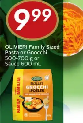 Sobeys OLIVIERI Family Sized Pasta or Gnocchi offer