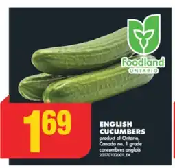 No Frills ENGLISH CUCUMBERS offer