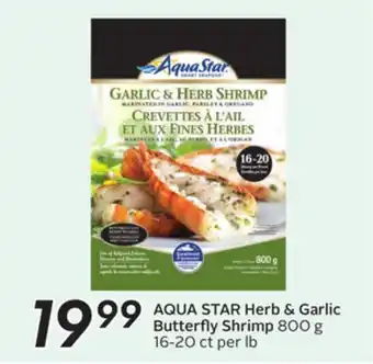 Sobeys AQUA STAR Herb & Garlic Butterfly Shrimp offer