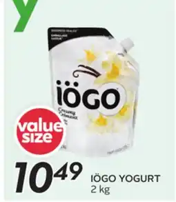 Sobeys IÖGO YOGURT offer