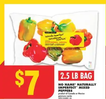 No Frills NO NAME NATURALLY IMPERFECT MIXED PEPPERS, 2.5 lb bag offer