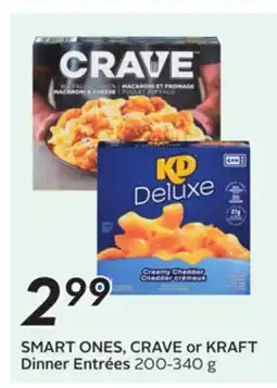 Sobeys SMART ONES, CRAVE or KRAFT Dinner Entrées offer