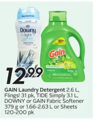 Sobeys GAIN Laundry Detergent offer