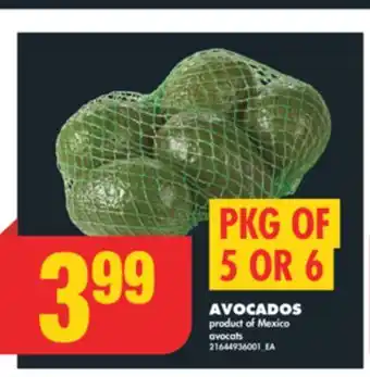 No Frills AVOCADOS, PKG OF 5 OR 6 offer