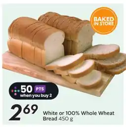 Sobeys White or 100% Whole Wheat Bread offer