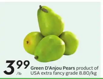 Sobeys Green D'Anjou Pears offer