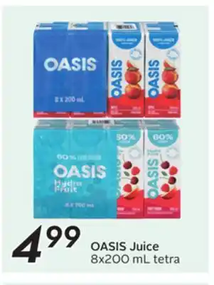 Sobeys OASIS Juice offer