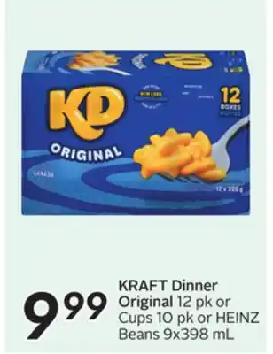 Sobeys KRAFT Dinner Original offer