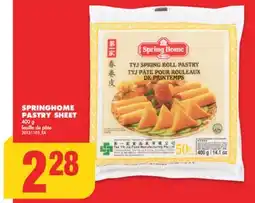 No Frills SPRINGHOME PASTRY SHEET, 400 g offer