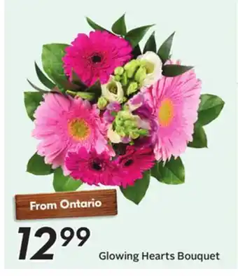 Sobeys Glowing Hearts Bouquet offer