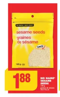 No Frills NO NAME SESAME SEEDS, 150 g offer