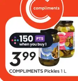 Sobeys COMPLIMENTS Pickles offer