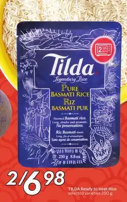 Sobeys TILDA Ready to Heat Rice offer