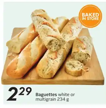 Sobeys Baguettes white or multigrain offer