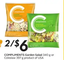 Sobeys COMPLIMENTS Garden Salad offer