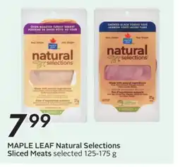 Sobeys MAPLE LEAF Natural Selections Sliced Meats offer