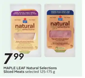 Sobeys MAPLE LEAF Natural Selections Sliced Meats offer