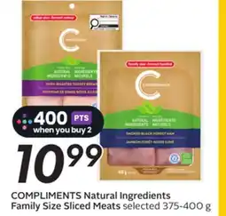 Sobeys COMPLIMENTS Natural Ingredients Family Size Sliced Meats offer