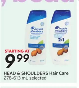 Sobeys HEAD & SHOULDERS Hair Care offer