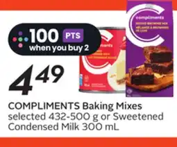 Sobeys COMPLIMENTS Baking Mixes offer