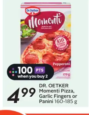 Sobeys DR. OETKER Momenti Pizza, Garlic Fingers or Panini offer