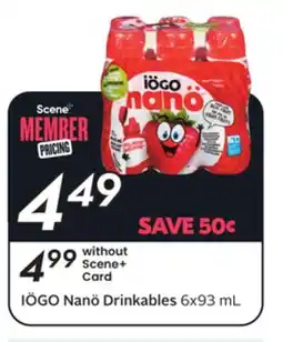 Sobeys IÖGO Nanö Drinkables offer