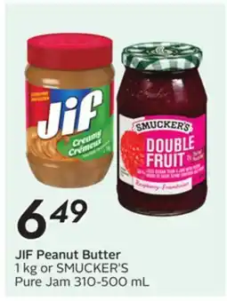 Sobeys JIF Peanut Butter offer