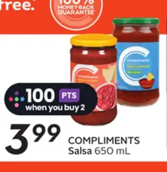 Sobeys COMPLIMENTS Salsa offer