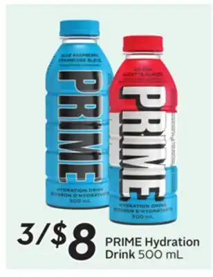 Sobeys PRIME Hydration Drink offer