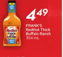 Sobeys FRANK'S RedHot Thick Buffalo Ranch offer