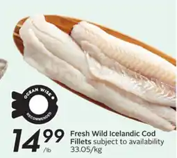 Sobeys Fresh Wild Icelandic Cod Fillets offer