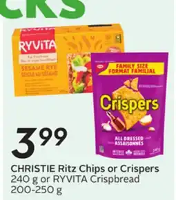 Sobeys CHRISTIE Ritz Chips or Crispers offer