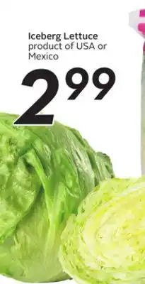 Sobeys Iceberg Lettuce offer