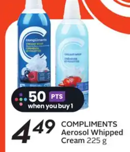 Sobeys COMPLIMENTS Aerosol Whipped Cream offer