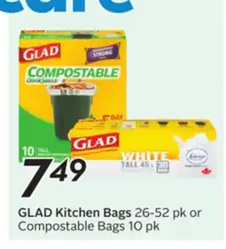 Sobeys GLAD Kitchen Bags offer