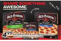 Sobeys RED BARON Classic or Thin Crust Pizza offer