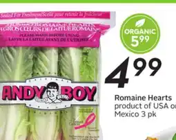 Sobeys Romaine Hearts offer