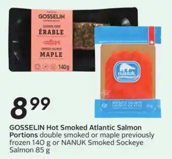 Sobeys GOSSELIN Hot Smoked Atlantic Salmon Portions offer