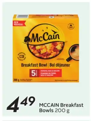 Sobeys MCCAIN Breakfast Bowls offer