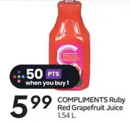 Sobeys COMPLIMENTS Ruby Red Grapefruit Juice offer