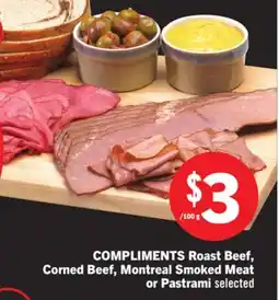 Foodland COMPLIMENTS Roast Beef offer