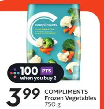 Sobeys COMPLIMENTS Frozen Vegetables offer