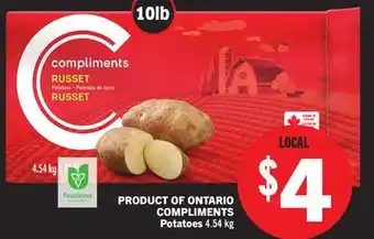 Foodland COMPLIMENTS Potatoes offer