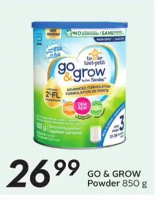 Sobeys GO & GROW Powder offer