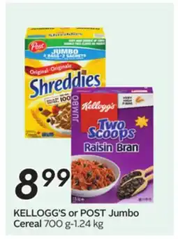 Sobeys Jumbo Cereal offer