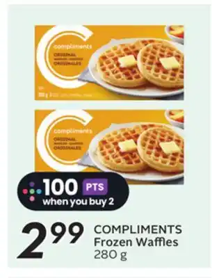 Sobeys COMPLIMENTS Frozen Waffles offer