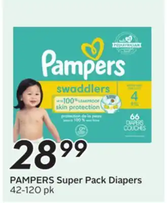 Sobeys PAMPERS Super Pack Diapers offer